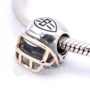 RARE - Authentic PANDORA Cleveland Browns NFL Helmet Charm